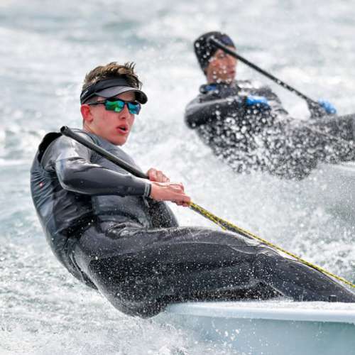 Ian Sunseri in azione durante una regata